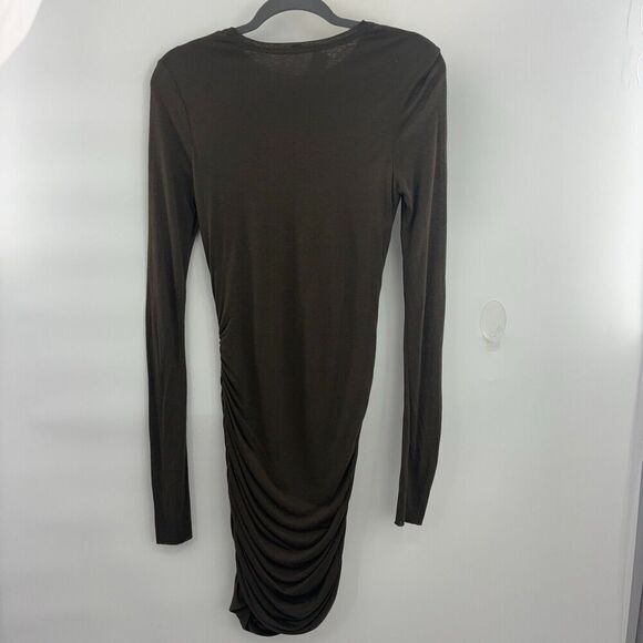 A.L.C virgin wool blend long sleeve rouching at hem size small - Picture 3 of 15